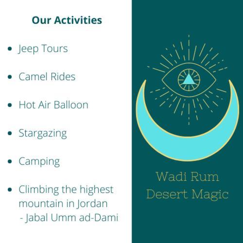 Desert Magic Camp & Resort Wadi Rum Exteriör bild